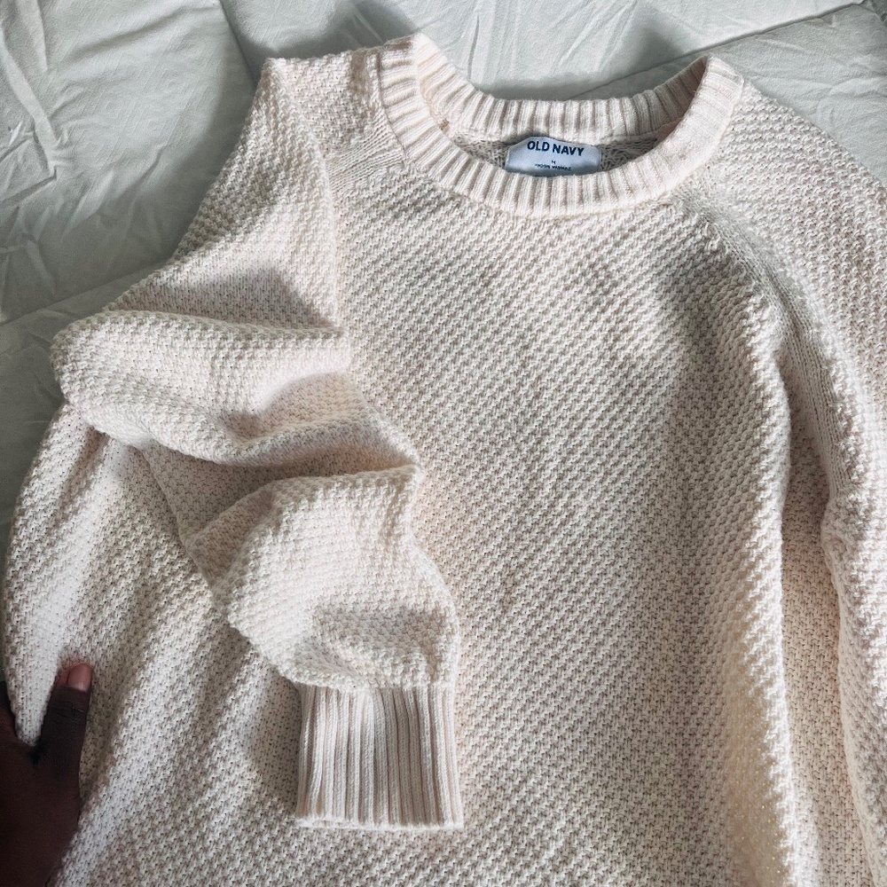 Cream knit sweater